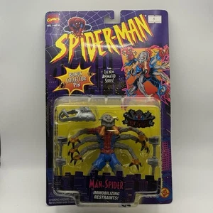 Spiderman Animated Series Man-Spider Marvel ToyBiz 1995 Vintage Spielzeug NEU - Bild 1 von 11