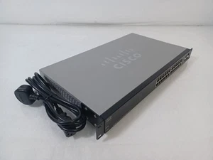 Cisco SG200-26 SLM2024T V04 26 Port Gigabit Smart Switch - With Rackmounts - Afbeelding 1 van 6
