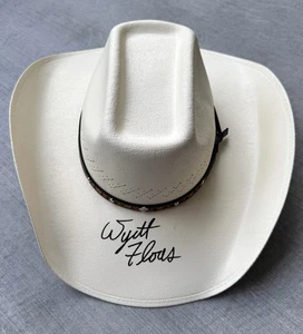 Wyatt Flores Signed Cowboy Hat Country Folk Rock Singer Music Songs JSA Proof - Picture 1 of 10