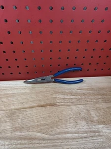 Cornwell Tools CPL66 Blue Handle Angled Bent End Needle Nose Pliers  - Picture 1 of 24