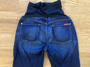 Jeans 7 Seven for all mankind MATERNITY taglia 28 orlato OTTIME condizioni - Foto 1 di 5
