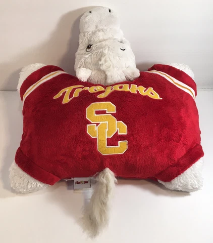 USC Trojans Mascot Pillow Pet Red, White, & Yellow Ages 3 and Up Cover