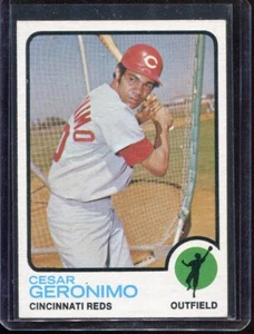1973 Topps Baseball # 156 Cesar Geronimo (NM) Near Mint - Picture 1 of 2