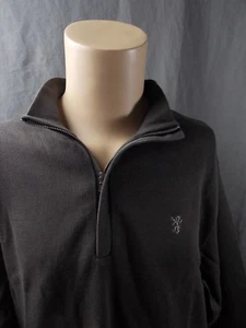 Cutter & Buck Sweater Brown sz XXL Campbell & Company NWT 1/2 Zip - Picture 1 of 8