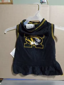 ALL STAR PETS Mizzou Missouri Tigers Pet Dog Premium Cheerleader Dress SMALL - Picture 1 of 5