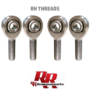 RH 1/4"-28 Thread x 1/4" Bore, Chromoly Rod End Heim Joints - Picture 1 of 2
