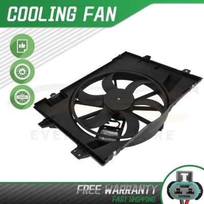 Radiator Cooling Fan Assembly For 2006-2011 Lincoln Town Car Ford Crown Victoria - Image 1 of 4
