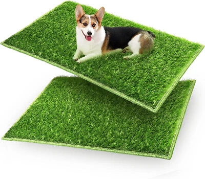 Puppy Dog Pet Potty Training Pee Pad Mat Tray Grass House Toilet Indoor - Image 1 of 4