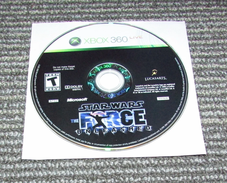 Star Wars the Force Unleashed (Game Only) Xbox 360 Fast Shipping - Image 1 of 1