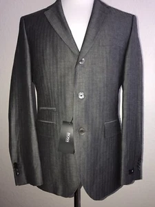 Boss Hugo Boss Johnston Wool - Linen Med Gray Sport Coat Jacket 38R US NWT $645 - Picture 1 of 12