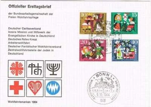 FDC / Ersttagbrief Bund - 1964 Michel 447-450 - (112) - Picture 1 of 1