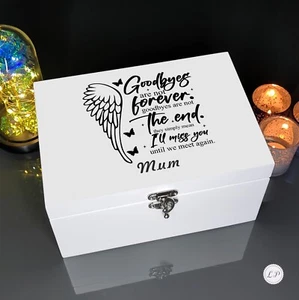 Urna de memoria de madera de cremación personalizada para cenizas humanas caja de recuerdo grabada - Imagen 1 de 6