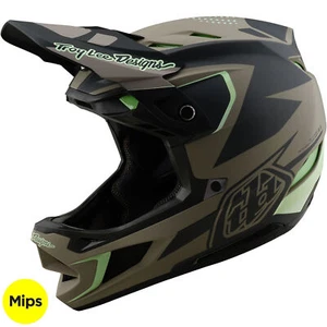 Troy Lee Designs D4 Compuesto con Casco MIPS TLD BMX MTB DH Óptica - Madera - Imagen 1 de 10