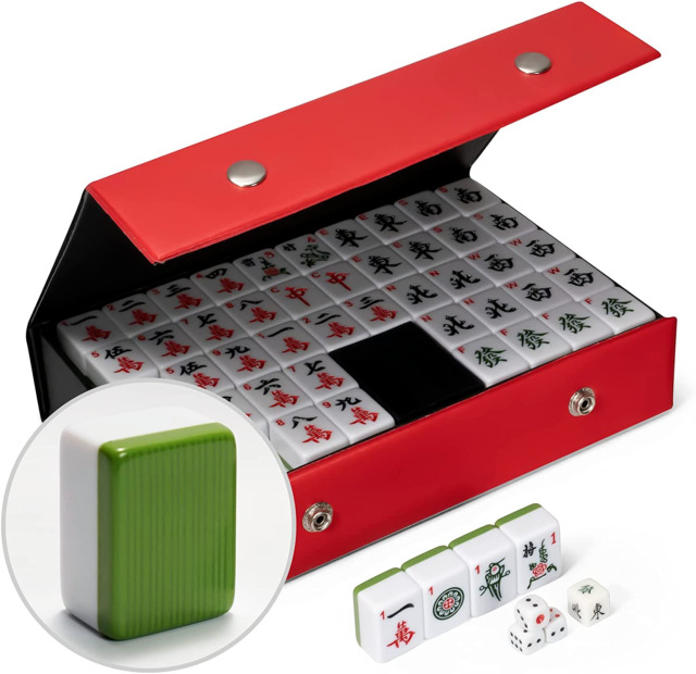 Conjunto Chinês Mahjong Jogos Tradicionais Chineses Presentes Para