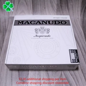 Caja de cigarros de madera vacía Macanudo Churchill Inspirado 8" x 7,5" x 2" - Imagen 1 de 11