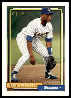 1992 O-Pee-Chee #695 Gary Sheffield   Baseball Milwaukee Brewers - Image 1 of 2