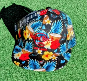 Hard Rock Hotel Los Cabos Mexico Tropical Floral Flat Brim Snapback OSFM Hat NWT - Picture 1 of 6