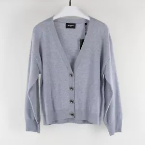 The Kooples Women Wool Jewel Button Cardigan Gray Size 2/M - Picture 1 of 8
