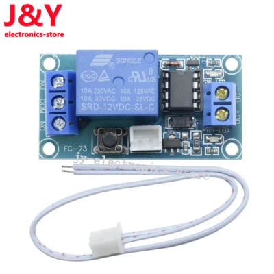 12V 1 Channel Latching Relay Module with Touch Bistable Switch MCU Control - Image 1 of 4