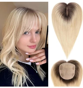 HAIRCUBE Hair Topper 5"*5.5" Base Hair Toppers for Women Real Human Hair - Picture 1 of 6