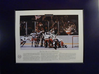 1980  USA  HOCKEY  OLYMPIC    LAKE   PLACID  ORIGINAL  PHOTO  16" x 19" - Image 1 of 3