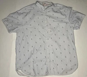 Cactus Man Button Up Shirt Mens XL Slim Fit Palm Tree Print Ricky Singh - Picture 1 of 4