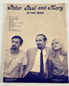 Peter Paul and Mary In The Wind by Jerry Sears Songbook 1963 Vintage Sheet Music - Bild 1 von 7