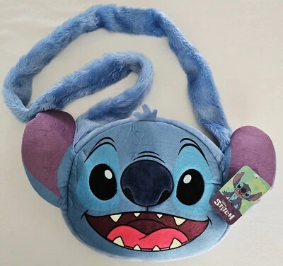 Disney Stitch Plush Tote Bag Lilo & Stitch Large Luxury School Shoulder Bag - Image 1 of 4