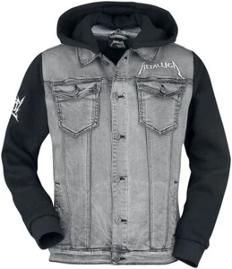 Metallica Jacket Thrash Metal Band Denim Men's Gray Jean Jacket - Picture 1 of 16