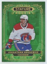 2022-23 Upper Deck Stature Photo Variant Green Johnathan Kovacevic Rookie /66