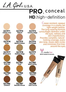 LA Girl HD Pro Conceal / 18 pcs SET / GC971~GC988 - Picture 1 of 2
