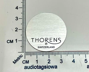 Thorens Round 37mm Tone Arm Pivot Cover Custom Made Aluminum Reproduction - Picture 1 of 5