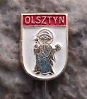 Vintage Olsztyn Polish Poland City Heraldic Crest Holy Coat of Arms Pin Badge