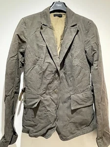 IKKS size 10 euro 38 brown jacket button front - Picture 1 of 12