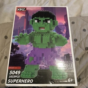 Hulk 3D Puzzle Micro Building Blocks DIY 5049 zinx 1633 pieces brand new sealed - Picture 1 of 4