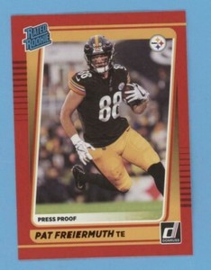 Pat Freiermuth 2021 Panini Donruss NFL RED PRESS PROOF RATED ROOKIE 281 STEELERS