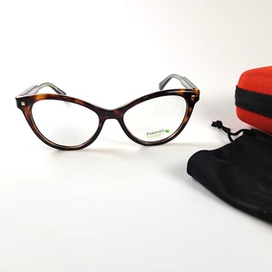 Polaroid PLD D446 086 Havana Eyeglasses Women Cat Eye 52-17-145 New with Case - Picture 1 of 17