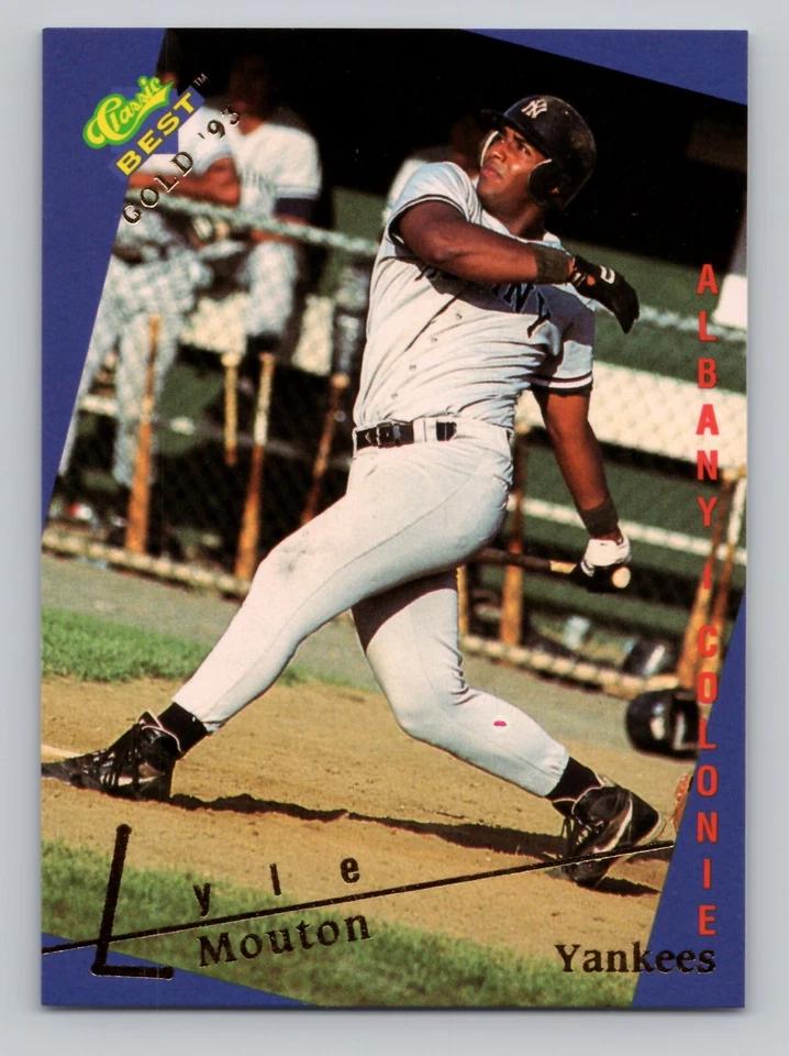 1993 Classic Best Gold Minor League - Lyle Mouton #3 (RC) - Image 1 of 2