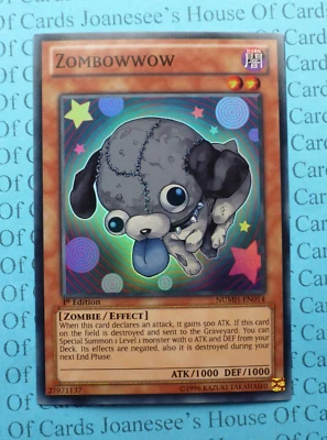 NUMH-EN014 Zombowwow Super Rare Yu-Gi-Oh Card 1st Edition New - Image 1 of 3
