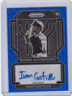 2022 Panini Prizm Blue Wave #31/50 Ivan Castillo #RA-IC Rookie Auto RC - Image 1 of 2