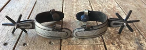 VINTAGE CHARRO MEXICAN SPURS SILVER - Picture 1 of 4