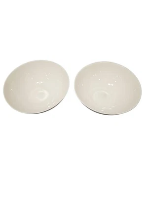 2 cuencos de porcelana Pier 1 Imports Essentials cupé 63/4" blancos aptos para lavavajillas Foto 1 de 4