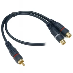 RCA Cable Y Adaptador Y Distribuidor Subwoofer Cable Chinch CAR Hi-Fi - Imagen 1 de 6