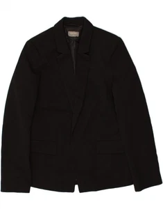 OASIS Womens Open Blazer Jacket US 12 Large Black Polyester BF03 - Picture 1 of 3