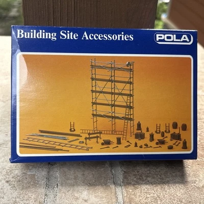 Pola HO 11462 Building Site Accessories Scaffolding Tools & Planks NIB - Image 1 of 3