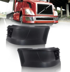Volvo VNL 2004-2015 Extension Corner Bumper Left / Right Side w/ Fog Light Hole - Picture 1 of 6