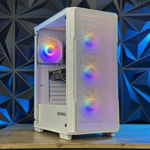 Custom RGB Gaming Desktop PC Intel Core i7 3.40 Quad 16 GB SSD Radeon RX 580 8gb - Picture 1 of 6
