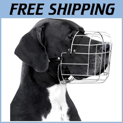 Adjustable Metal Basket Muzzle for Large Dogs - Image 1 of 4
