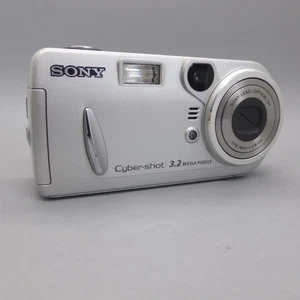 Sony Digital Camera Cybershot DSC-P72 3.2MP Silver Tested - Picture 1 of 8