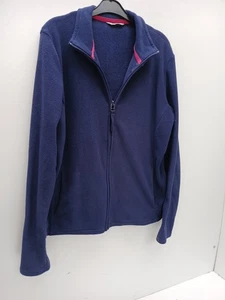 M&S Womens size 12 Full Zip Fleece Lightweight Long Sleeves Front Pockets P2P 20 - Picture 1 of 20